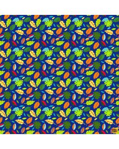 Pond Life: Leaves - Blank Quilting 2965-77 Dk Blue