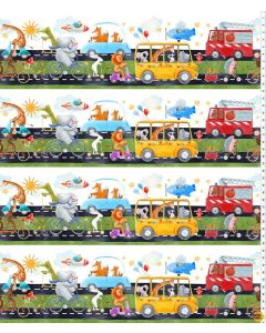 On The Go: Border - In The Beginning Fabric 2KFA-1