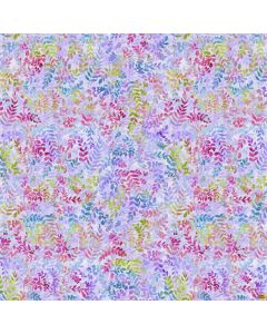 Fairytale Forest: Rainbow Ferns Lilac-- Henry Glass Fabrics 3018-55 lilac - 1 yard 22" remaining