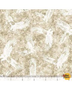 Patriot: Eagle Tonal Khaki - QT Fabrics 30940a 