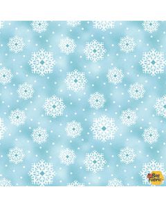 Slopeside: Snowflakes Lt Blue -- Blank Quilting 3296-11
