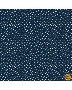 Flurry Friends: Snow Allover Navy -- Henry Glass Fabrics 356-77 navy