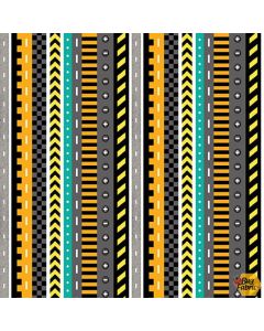 Another Brick in the Wall: Small Stripe Black - Blank Quilting 3699-99