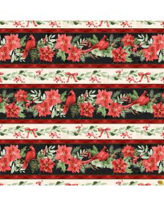 Cardinal Celebration: Repeating Border Stripe - Wilmington Prints 37752-293