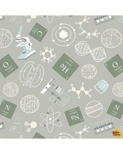 Science lab: Science Lab Equipment -- Blank Quilting 3836-90 lt gray