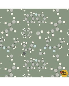 Science lab: Helixes -- Blank Quilting 3841-66 green 