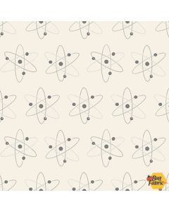 Science lab: Atoms -- Blank Quilting 3842-41 ivory