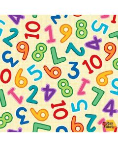 Zoo Crew: Numbers Butter - Blank Quilting 3861-33