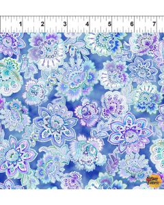 Daydreams: Blue Small Floral - In The Beginning Fabrics 3dd-2