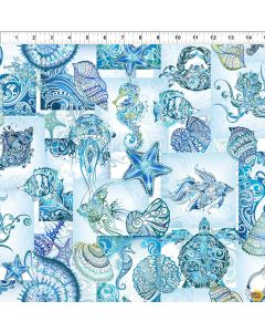 Wonders of the Ocean: Collage - In The Beginning Fabrics 3WO-1