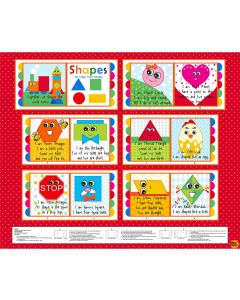 Story Time: Shapes Cloth Book Panel (1 yard) - Blank Quilting 4224p-88