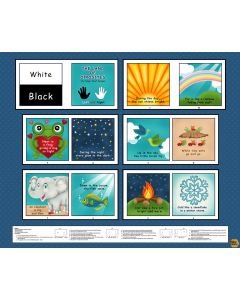 Story Time: Land of Opposites Cloth Book Panel (1 yard) - Blank Quilting 4226p-77