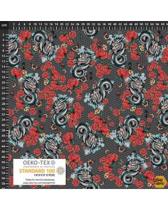 Ink & Myth: Dragons Gray - STOF Fabrics 4504-164