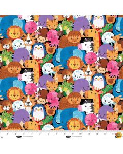 Noah and Friends: Animal Collage --Blank Quilting 4580-98 multi