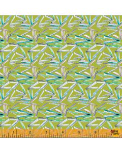 Read: Open Books Chartreuse -- Windham Fabrics 52636-3