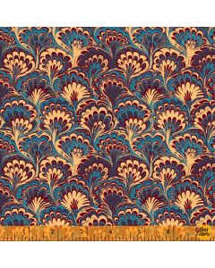 Well Read: Marble Paper Marine -- Windham Fabrics 52871-1 - 3 yards remaining