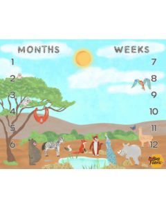 A is for Animals: Milestone Panel (54 x 42")  -- Windham Fabrics 52974dp-1