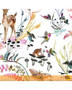 Deep Forest: Fawn White -- Windham Fabrics 52990d-2