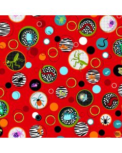 I'm Buggin' Out: Big Dots Bugs Red (Glow in the Dark) -- Studio E 5760g-88