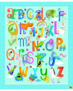Wee Ones: Alphabet Panel (1 yard) -- Oasis Fabrics 57-6911 
