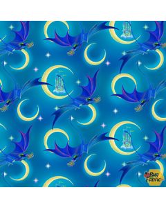 Rainbow Dragon: Moon Light Dragon Cyan -- Studio E 5844-76