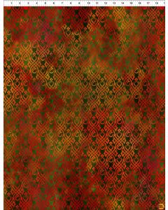 Dragons - The Ancients: Flames Red/Green -- In The Beginning Fabrics 5drg-3 