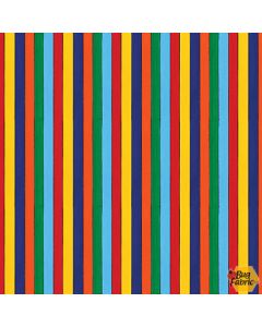 Alpha-Babies: Quarter Inch Stripe - Henry Glass Fabrics 616-186 multi
