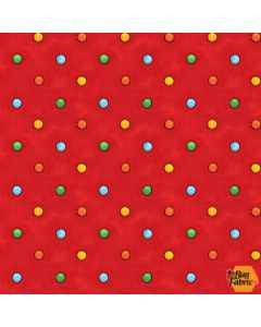 Alpha-Babies: Small Dot Red - Henry Glass Fabrics 618-88 red - 2 yards 12" remaining