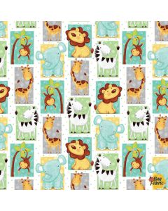 Sweet Safari: Animal Patchwork - Studio E 7237-14