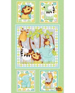 Sweet Safari: Safari Panel (2/3 yard) - Studio E 7244p-16