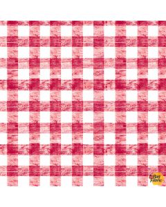 The Very Hungry Caterpillar Picnic: Red Gingham - Andover Fabrics A-180-r