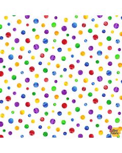 Eric Carle Very Hungry Caterpillar Multi Dots - Andover Fabrics a-7674-x - 1 yard 15" remaining