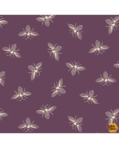 French Bee: Ripe Plum Bees -- Andover Fabrics a-9084-p2