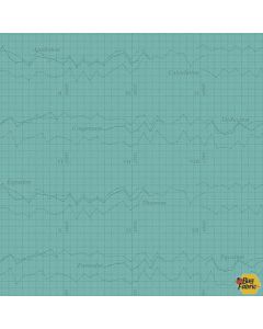 Color Theory: Graph Teal -- Andover Fabrics a-9151-t - 1 yard 25" remaining