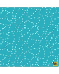 Chicken Tracks: Teal -- Andover a-9634-t2