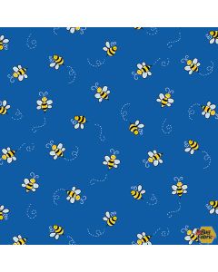 Bumble Bee: Blue -- Andover Fabrics a-9715-b