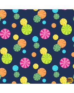 Eric Carle In the Garden The Very Hungry Caterpillar: Parasol Party Night -- Andover Fabrics a-9834-b