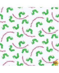 Eric Carle Very Hungry Caterpillar Green - Andover Fabrics p0260-3473-g 