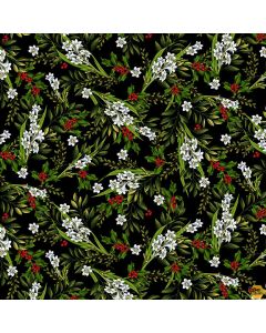 'Tis The Season: Small White Stephanotis - Studio E Fabrics 7679-99