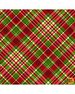 'Tis The Season: Plaid Green/Red - Studio E Fabrics 7681-68 