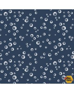 Polar Plungers: Bubbles Navy - Studio E Fabrics 7887-77 navy