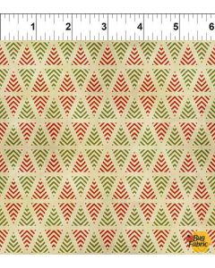 Christmas Cats: Trees Cream  -- In The Beginning Fabrics 7chc1