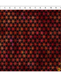 Sci Fi: Scarlet Star Connector -- In The Beginning Fabric 7sci-1 