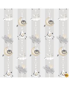 Moonlit Dreams: Animal Stripe Pearl - Studio E Fabrics 8022-90