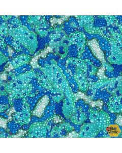Stay Magical: Texture Cyan - Studio E Fabrics 8050-17 cyan
