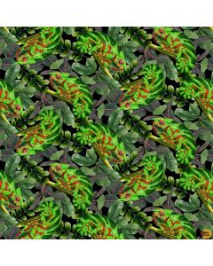 Stay Magical: Chameleon Camouflage Emerald - Studio E Fabrics 8051-66 emerald