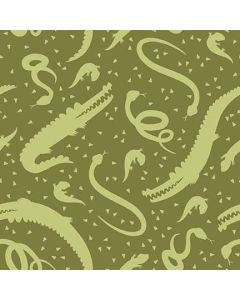 Aussie Oz-Born: Reptiles Green - Studio E Fabrics 8094-66