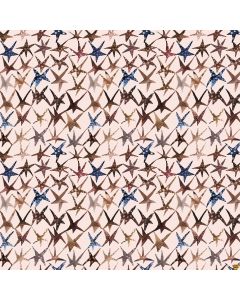 Galaxies: Stars Cream -- Figo Fabrics 90573-12