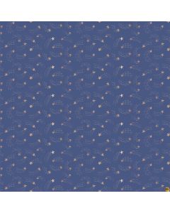Galaxies: Shooting Stars Navy -- Figo Fabrics 90577-48