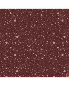 Galaxies: Stars Astrology Rust -- Figo Fabrics 90578-36